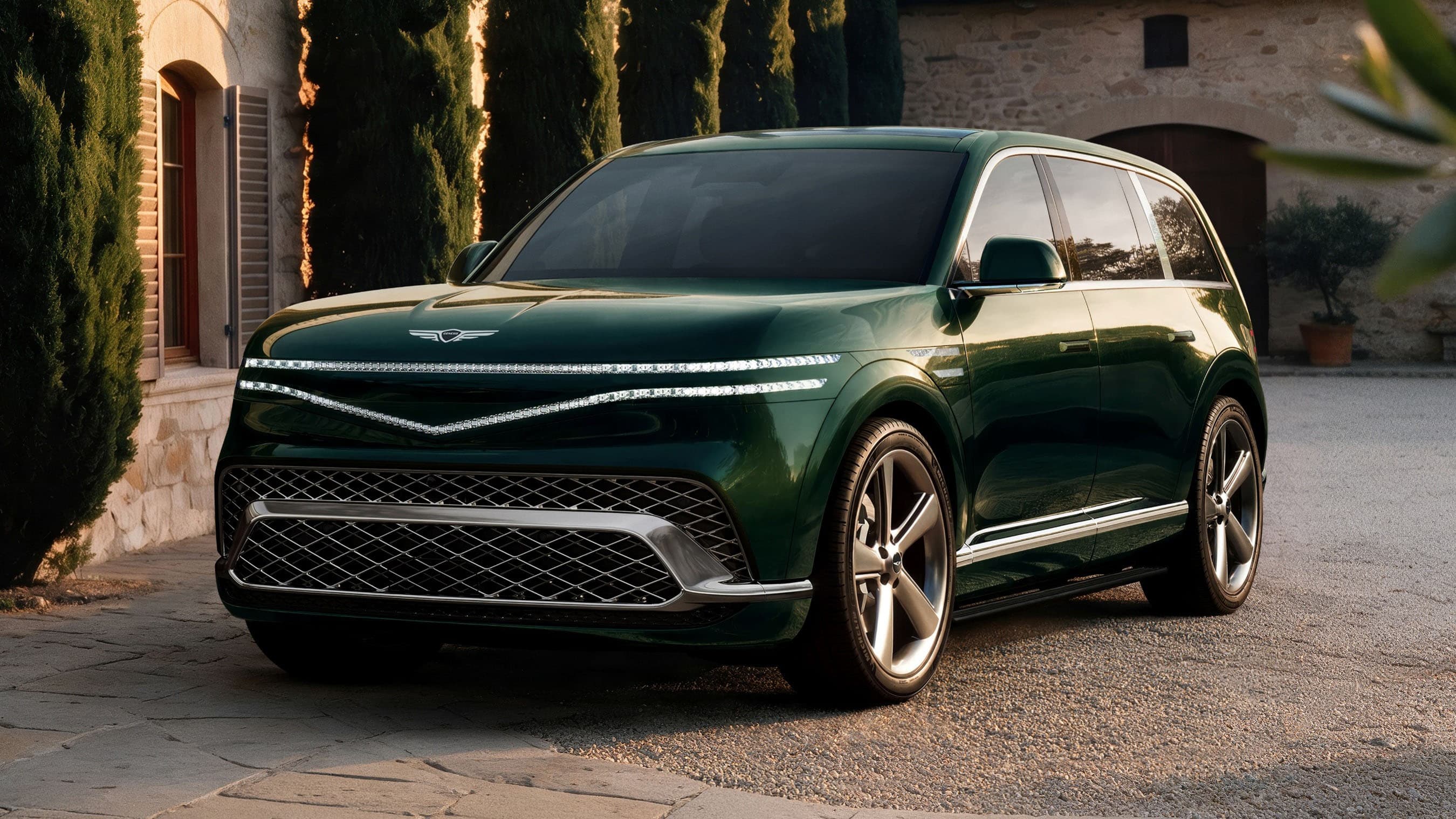 Genesis Unveils the GV90 — Its Biggest, Most Powerful EV Yet, With Coach Doors and a World-First Roof Airbag